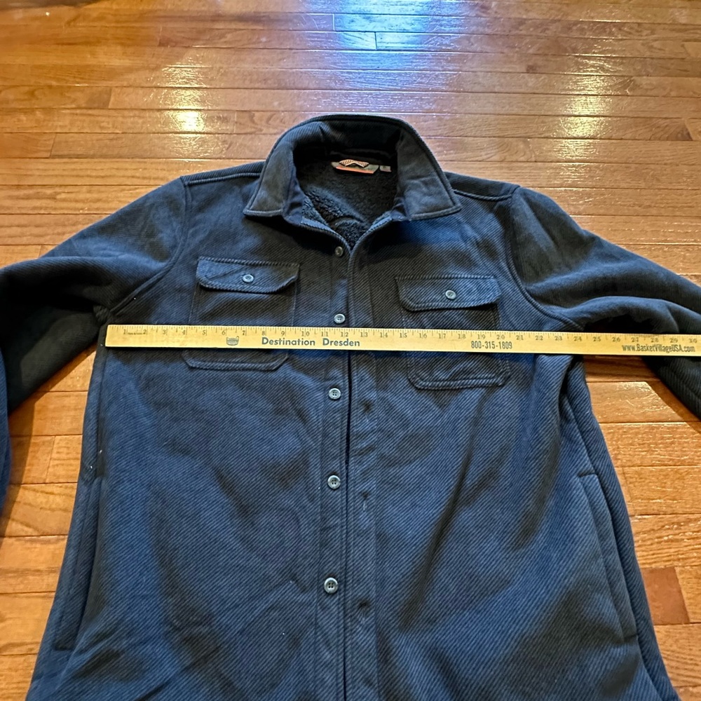 Xl black fleece lined shacket